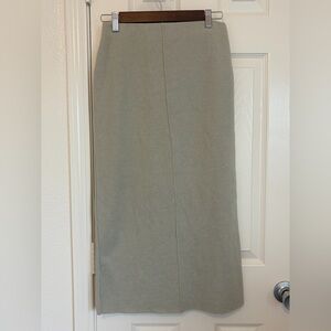 Zara long  Cream Pencil Skirt size S